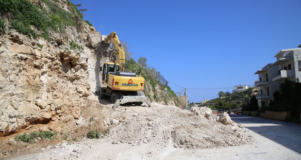 Ένα μικρό τμήμα της οδού Αστρινάκη παραμένει κλειστό για λόγους ασφαλείας