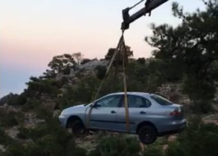 Κρήτη: Άγιο είχε οδηγός μετά από βουτιά σε γκρεμό 40 μέτρων