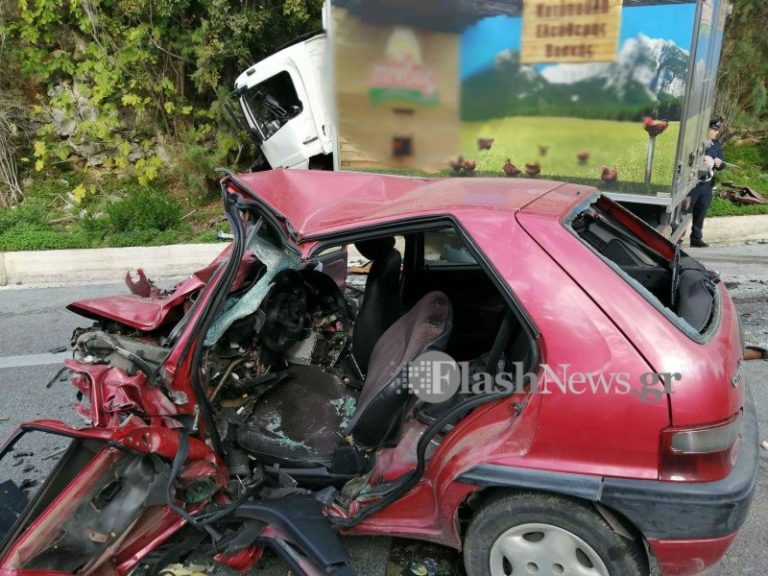 Κρήτη: Νεκρός ο 25χρονος οδηγός του αυτοκινήτου που συγκρούστηκε με φορτηγό