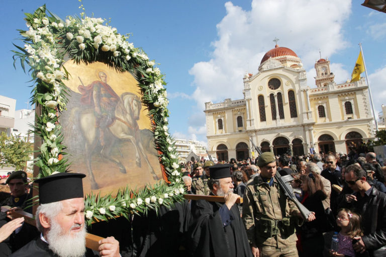 Το Ηράκλειο τιμά τον Πολιούχο του , Άγιο Μηνά