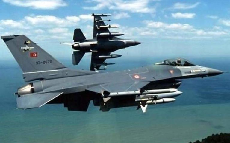 Πτήση τουρκικών F-16 πάνω από τις Οινούσσες και την Παναγιά