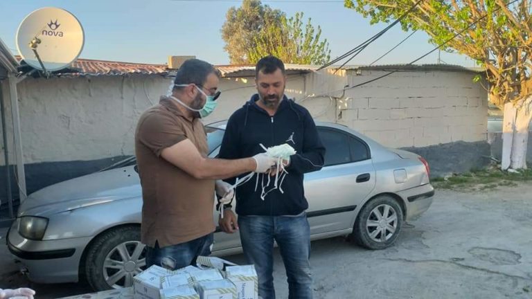 Ηράκλειο: Υγειονομικό υλικό στον καταυλισμό των Ρομά (εικόνες)