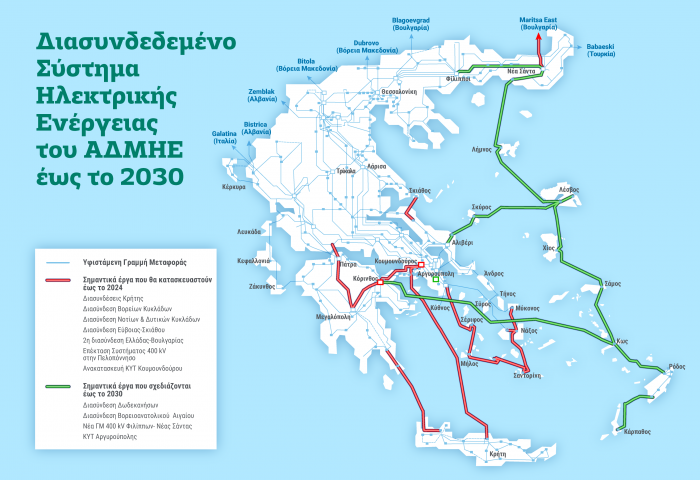 Κρήτη: Ένα δισεκατομμύριο επενδύσεις για τις ηλεκτρικές διασυνδέσεις