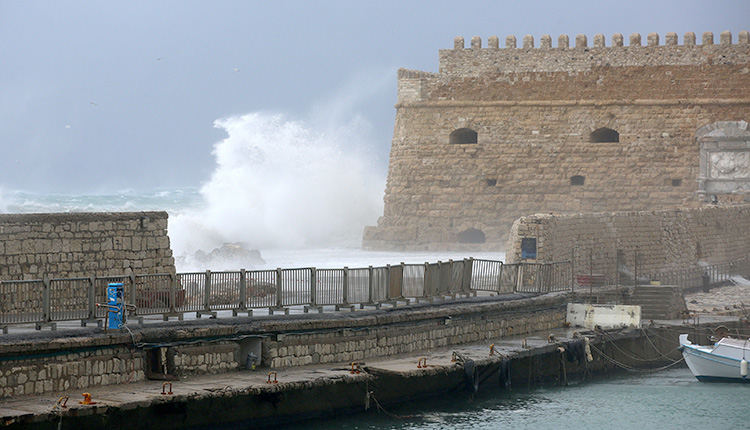 Μέχρι τα 7 μποφόρ την Τρίτη οι άνεμοι στην Κρήτη