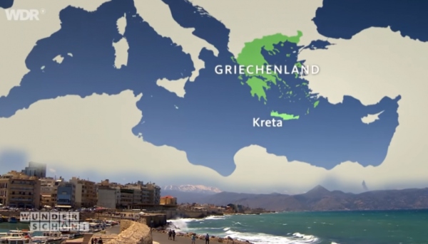 Προβολή της Κρήτης εν μέσω κορωνοϊού από το WDR Reisen