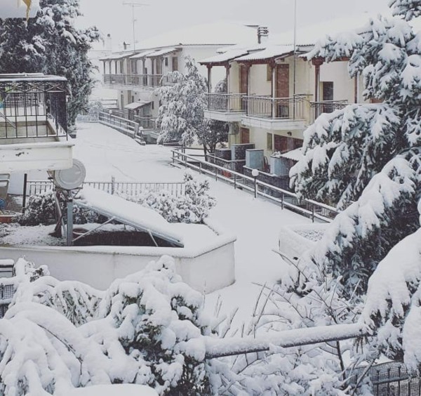 Χιόνια στα ορεινά της Χαλκιδικής