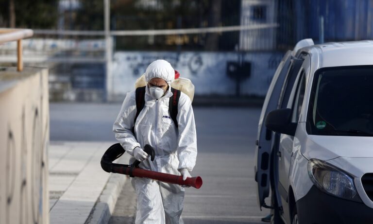 Κρούσματα Μεσαρά: Μετά το χωριό, απολύμανση και στο Δημαρχείο Φαιστού