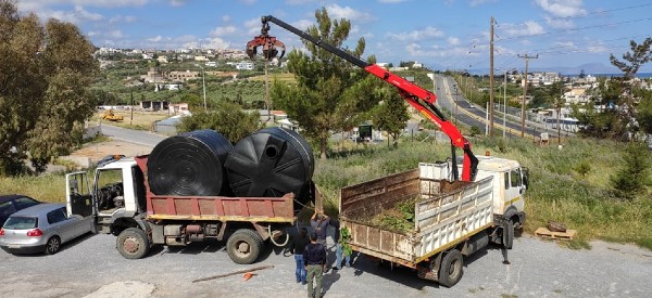 Νέες υδατοδεξαμενές σε πυρόπληκτους δήμους από τη Διεύθυνση Δασών Ρεθύμνης