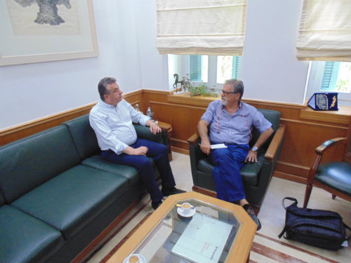 Με επίκεντρο την ηλεκτροδότηση στη Σπιναλόγκα η συνάντηση Περιφερειάρχη Κρήτης με το Δήμαρχο Αγίου Νικολάου