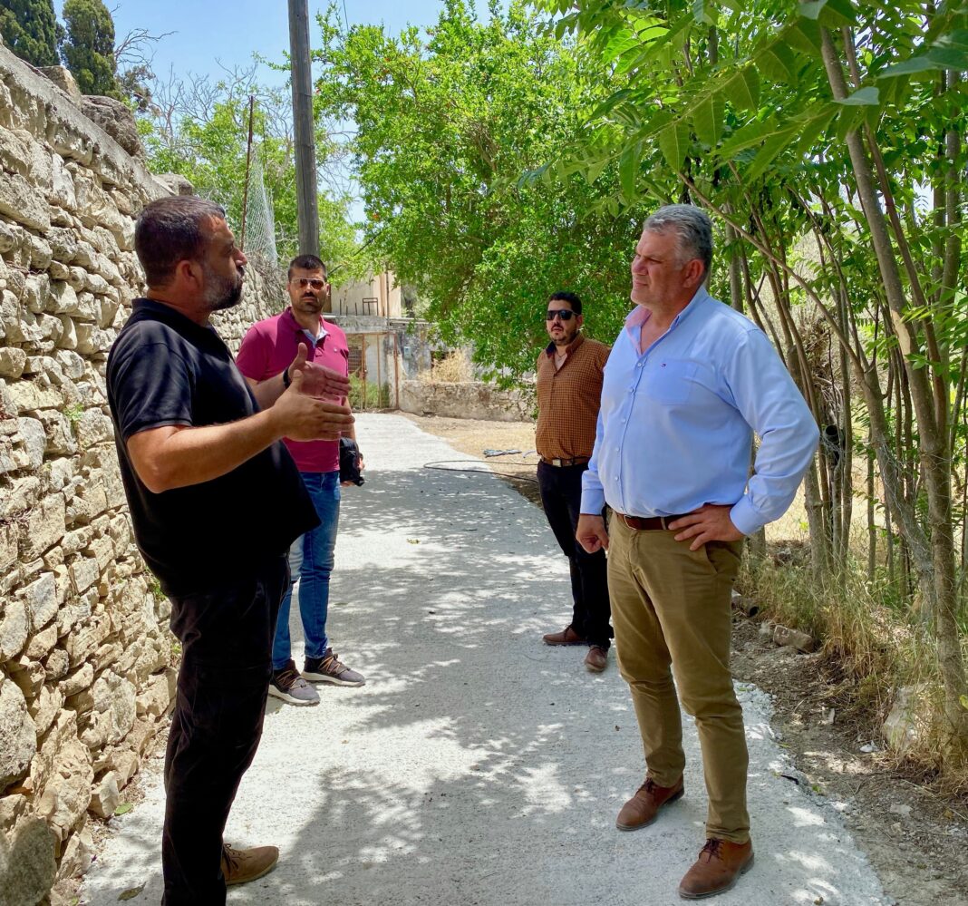 Έργα αποκατάστασης αγροτικού δικτύου στο δήμο Φαιστού