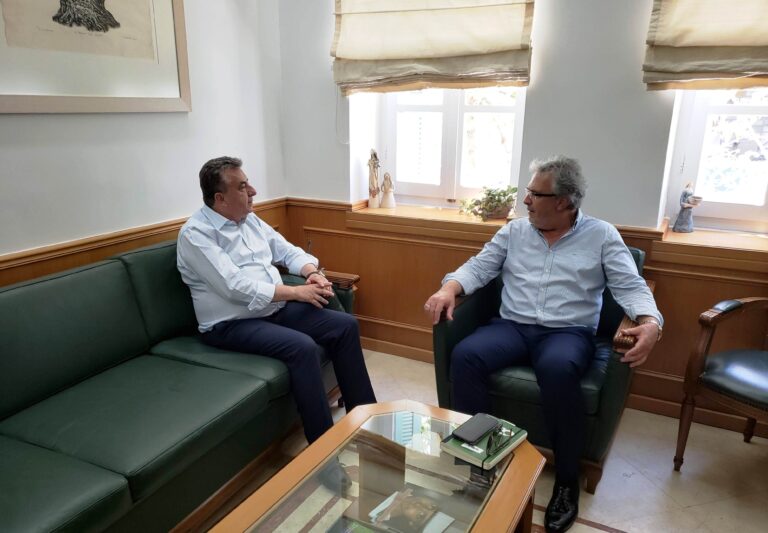 Με τον δήμαρχο Σητείας  ο Στ. Αρναουτάκης