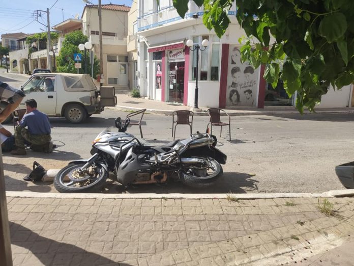 Κρήτη: Τραυματισμός οδηγού μοτοσυκλέτας σε τροχαίο