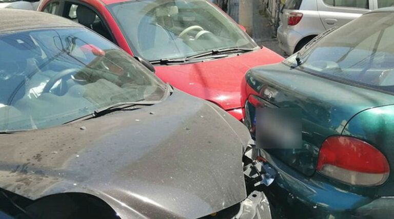 Καραμπόλα πέντε αυτοκινήτων στην Κρήτη
