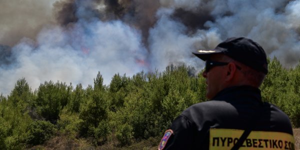 Φωτιά στο Γραμματικό: Μία σύλληψη για εμπρησμό από αμέλεια
