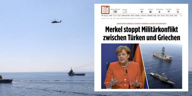 Bild: Η Μέρκελ σταμάτησε τη στρατιωτική σύγκρουση μεταξύ Τούρκων και Ελλήνων