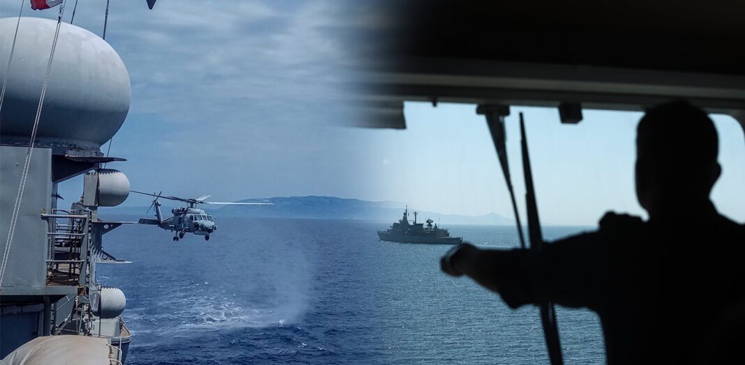 Ανοιχτά του Καστελόριζου 17 τουρκικά πλοία – Στο Αιγαίο το 85% του ελληνικού στόλου
