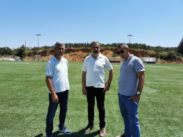 Αντικατάσταση του συνθετικού χλοοτάπητα στο Γήπεδο Ποδοσφαίρου Νεροκούρου