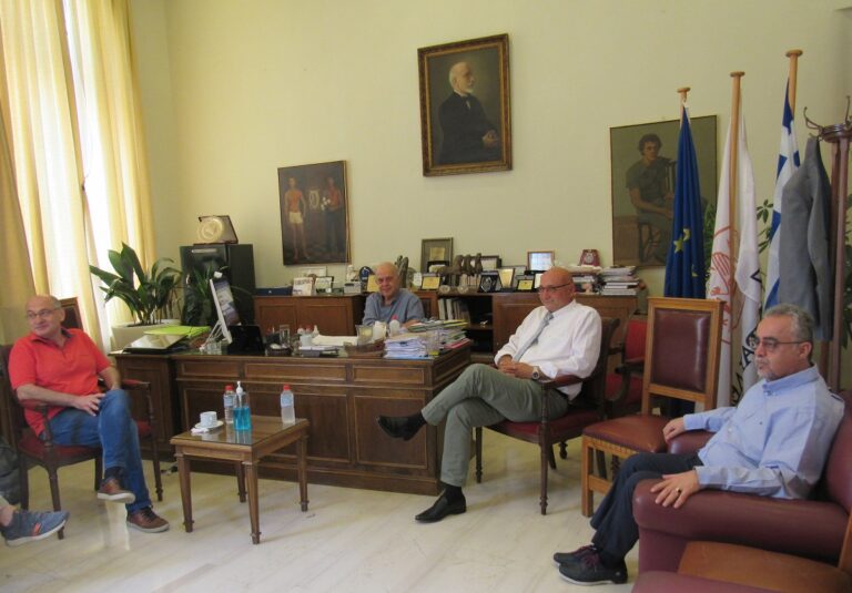 Με τον υποψήφιο Πρύτανη του Πανεπιστημίου Κρήτης Γ. Κοντάκη συναντήθηκε ο Δήμαρχος Ηρακλείου