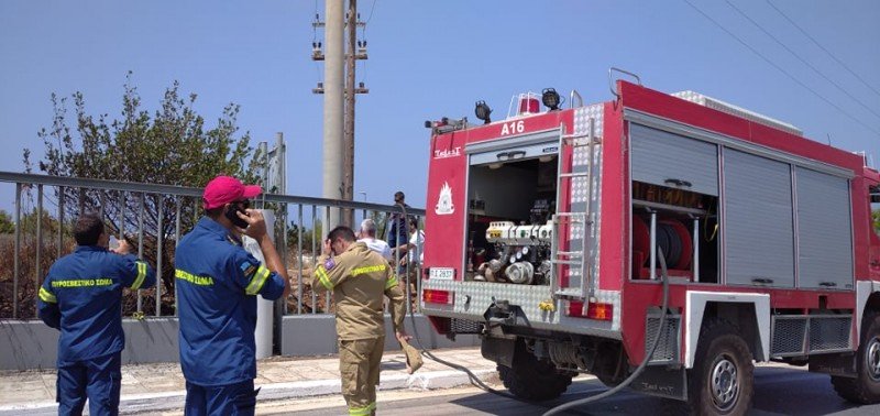 Νέα φωτιά στην Κρήτη – Πρόλαβαν τα χειρότερα οι πυροσβέστες (εικόνες)