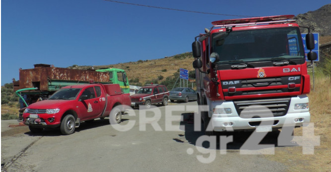 Κρήτη: Σε ύφεση η φωτιά στο Σέλινο