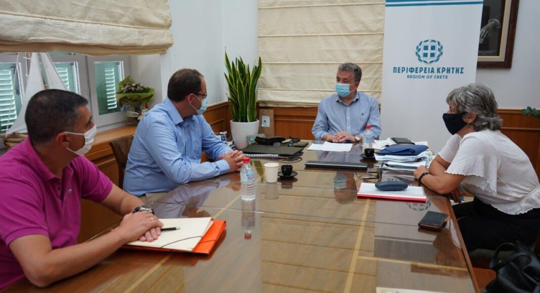 Με τον Περιφερειάρχη Κρήτης συναντήθηκε ο Δήμαρχος Ανωγείων