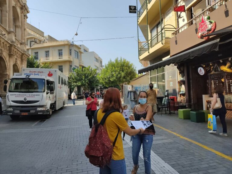 Με επιτυχία η εθελοντική αιμοδοσία της ΚΝΕ στο Ηράκλειο