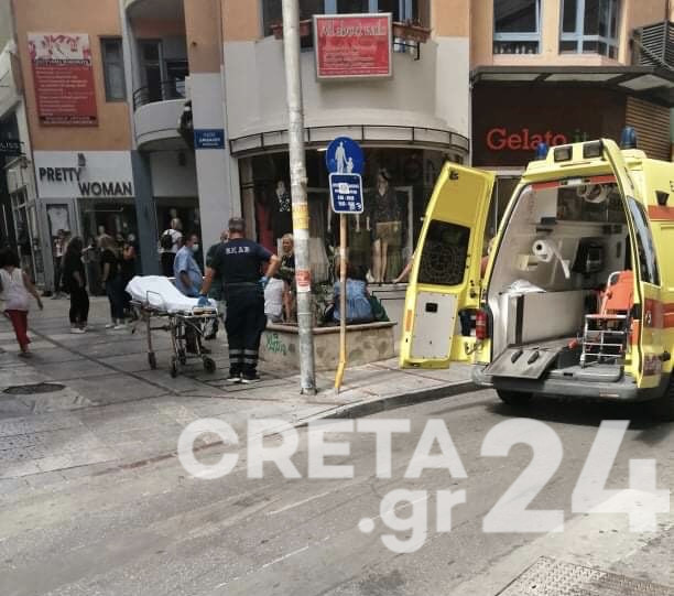 Ηράκλειο: Γυναίκα κατέρρευσε στο κέντρο λόγω καύσωνα (εικόνες)