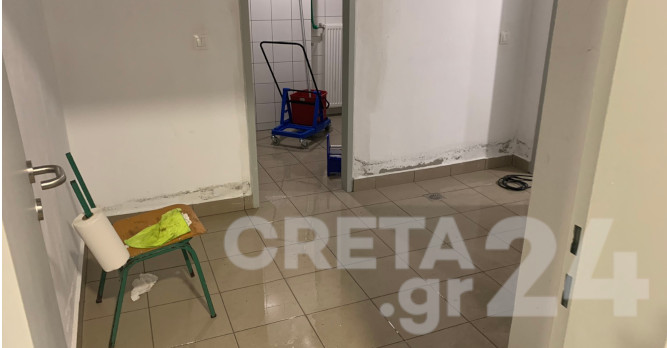 Ηράκλειο: Πλημμύρισε με λύματα το νέο κτίριο στο Καπετανάκειο (εικόνες)