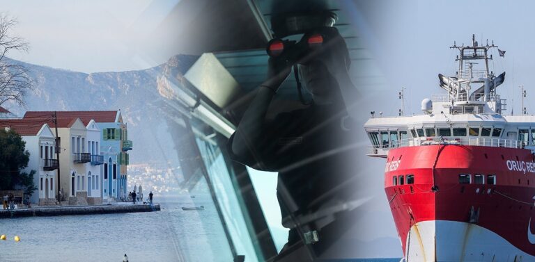 Τουρκική φρεγάτα στα ανοιχτά του Καστελόριζου