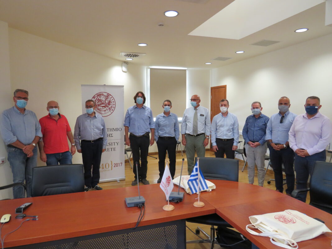 Επίσκεψη των Πρυτανικών Αρχών του ΕΛ.ΜΕ.ΠΑ στην Πρυτανεία του Πανεπιστημίου Κρήτης