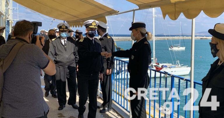 Στο Ηράκλειο ο Αρχηγός του Λιμενικού Σώματος – Απονεμήθηκαν μετάλλια σε στελέχη του Λιμεναρχείου Ηρακλείου