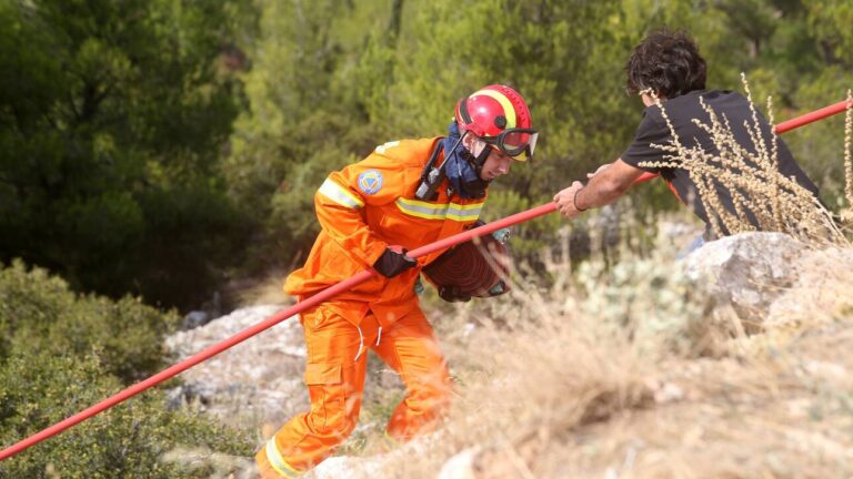 Μεγάλη πυρκαγιά κοντά σε θερμοκήπια