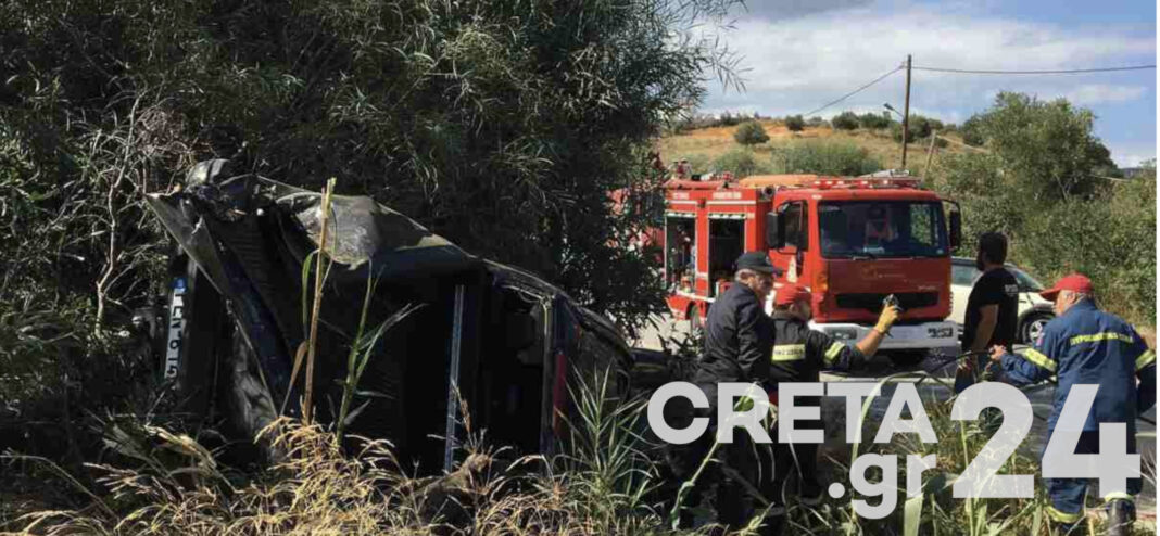 Κρήτη: Σε κρίσιμη κατάσταση μετά το φρικτό τροχαίο στον ΒΟΑΚ (εικόνες)