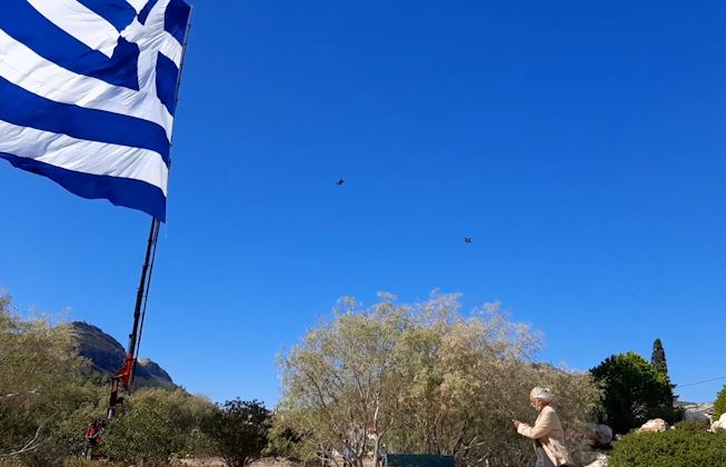 Η σημαία του Μ. Βουτσαλά κυματίζει στο Καστελόριζο – «Η σημαία είναι όλων των Ελλήνων»