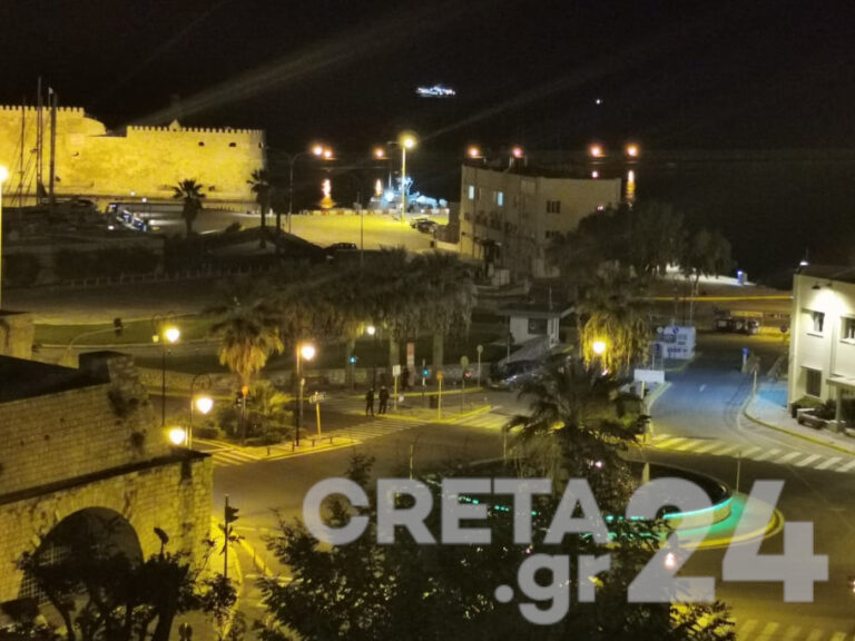 Απαγόρευση κυκλοφορίας: Έρημοι δρόμοι στην Κρήτη – Σαρωτικοί έλεγχοι της ΕΛ.ΑΣ.