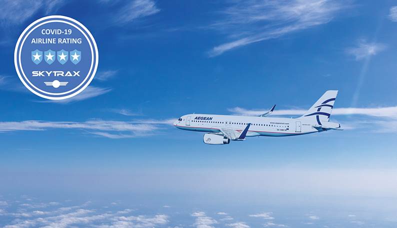Η AEGEAN αναγνωρίζεται από την Skytrax ως μια από τις κορυφαίες αεροπορικές εταιρείες παγκοσμίως