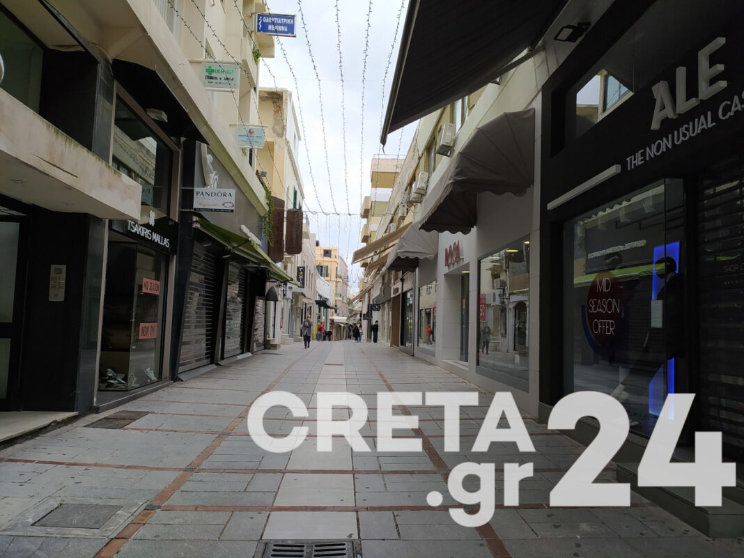 Να ανοίξουν τα μικρά καταστήματα στις 7 Ιανουαρίου ζητούν οι έμποροι της Κρήτης