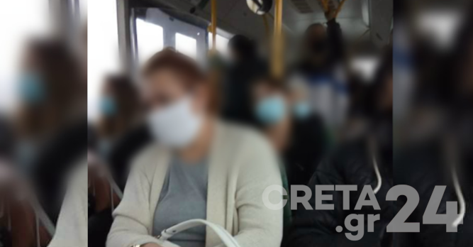 Ηράκλειο: Απίστευτες εικόνες συνωστισμού στα ΜΜΜ εν μέσω καραντίνας