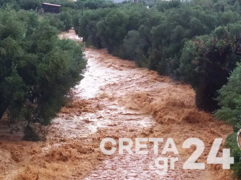 Κρήτη: Μελέτες ύψους 3,1 εκ. ευρώ για έργα αντιπλημμυρικής προστασίας