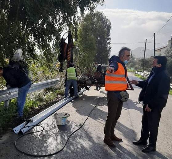 Επίσκεψη Ν. Συριγωνάκη σε οδικά έργα στο δήμο Γόρτυνας