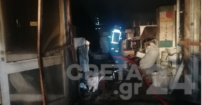 Κρήτη: Συναγερμός για πυρκαγιά σε αποθήκη