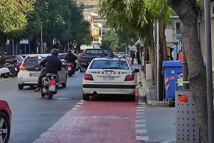 Κρήτη: Αντιδράσεις «ξεσήκωσε» το παρκάρισμα του περιπολικού