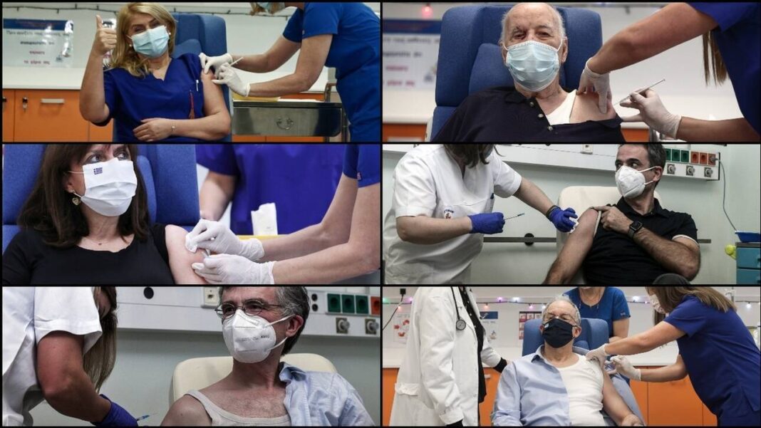Οι πρώτοι συμβολικοί εμβολιασμοί για την αντιμετώπιση του κορωνοϊού είναι γεγονός