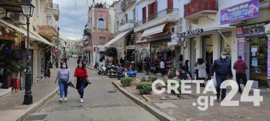 Στο ναδίρ η κίνηση στο λιανεμπόριο στις «κόκκινες» περιοχές της Κρήτης