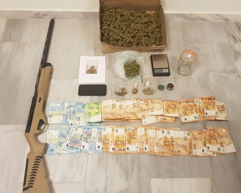 Κρήτη: Κυκλοφορούσε με ναρκωτικά και όπλα αλλά συνελήφθη