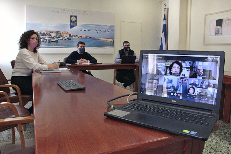 Κρήτη: Τηλεδιάσκεψη με  Δημάρχους του Δικτύου Αδελφοποιημένων Δήμων Ελλάδας