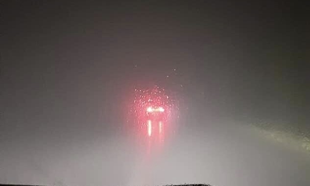 Ομίχλη και «ορατότης μηδέν» σε περιοχές του Ηρακλείου (εικόνες)