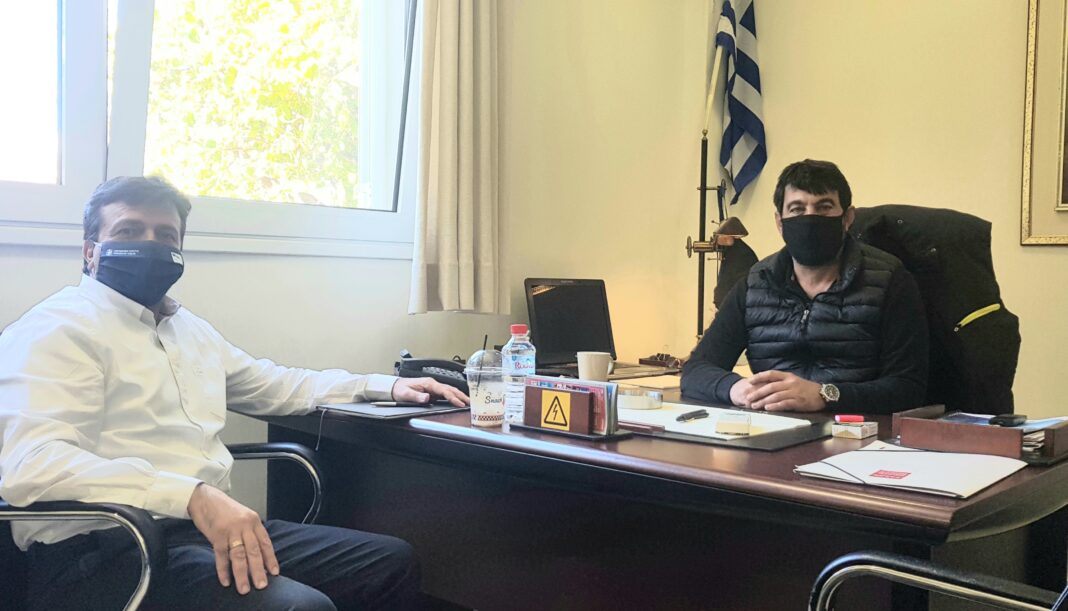 Συνάντηση Αντιπεριφερειάρχη Ηρακλείου με τον Πρόεδρο του Συνδέσμου Εγκατεστημένων Επιχειρήσεων ΒΙΠΕ