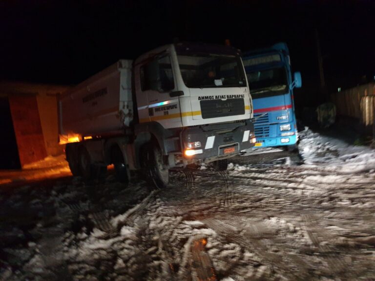 Ηράκλειο: Σε επιφυλακή για τον παγετό τα συνεργεία του δήμου (εικόνες)