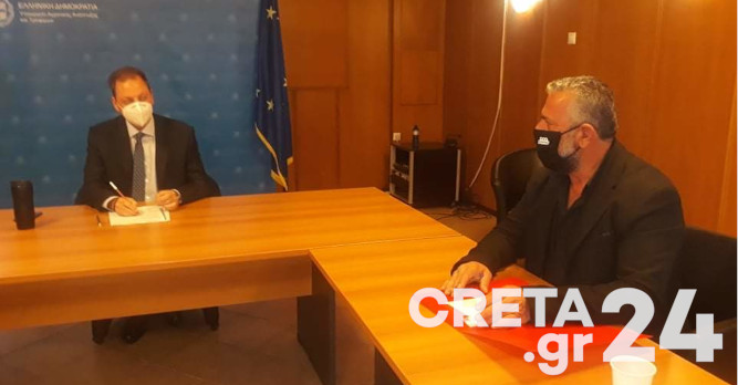 Ενημερώνουν τον νέο υπουργό για τα ζητήματα που «καίνε» τους αγρότες της Κρήτης (εικόνες)